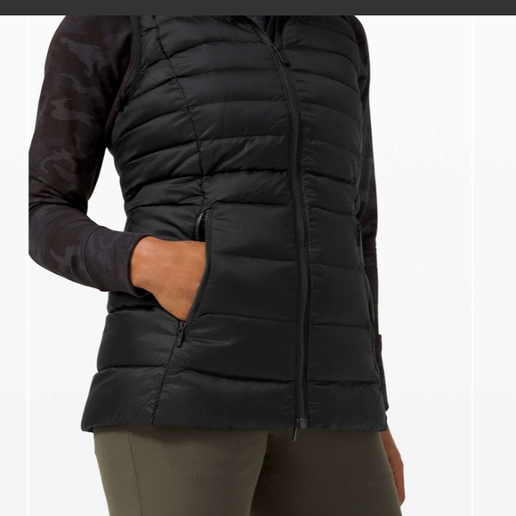 Lululemon Athletica Brave the cold vest 14 Black Puffer Jacket - Picture 3 of 7